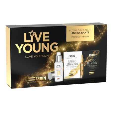 ISDIN Pack Live Young Age Repair + Ampollas Ultraglicanos Isdin